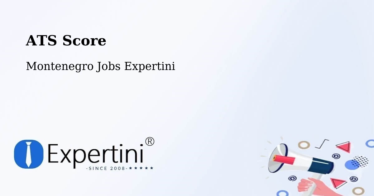 Resume ATS Score & Job Description Match Tool – Risan - Montenegro Jobs Expertini